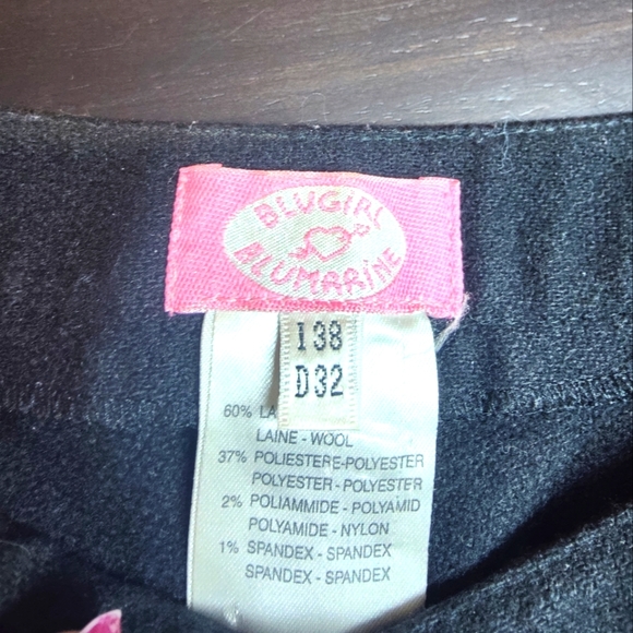 Blumarine Blugirl wool blend black pants with ties. Size 38 - Picture 3 of 7